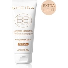 Sheida 50 ml BB Cream Cilt Tipleri İçin UV Koruyucu Etkili Light Renkli Nemlendirici