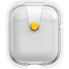 Zore Airpods Uyumlu Nvth Airbag 33 Darbelere Karşı Dayanıklı Magnetik Kılıf-Şeffaf