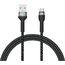 Zore Siyah Shira Serisi Micro USB Kablo 1 Metre
