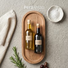 Pera Wooden Drop L Ahşap Yağdanlık Altı Kayın Oval Altlık 27X12 cm