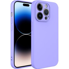 Zore Apple iPhone 14 Pro Kılıf Nvth Kamera Korumalı Mara Laaakan Kapak-Lila