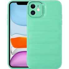 Zore iPhone 11 Uyumlu Kamera Korumalı Parlak Airbag'li Nvth Galya Kapak-Su Yeşil