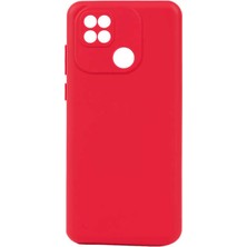 Zore Xiaomi Redmi 10C Kılıf Nvth Biye Silikon-Kırmızı
