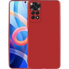 Zore Xiaomi Redmi Note 11S Global Kılıf Nvth Premier Silikon Kapak-Kırmızı