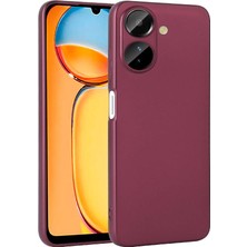 Zore Xiaomi Poco C65 Kılıf Nvth Premier Silikon Kapak-Mürdüm