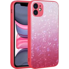 Zore iPhone 11 Uyumlu Renk Geçişli Mermer Desenli Sert Silikon Nvth Granit Kapak-No6
