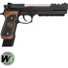 We Aırsoft We-Tech Usa Biohazard Barry Burton M92 Kahve Kabza Custom Limited Edition Airsoft Tabanca