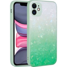 Zore iPhone 11 Kılıf Renk Geçişli Mermer Desenli Sert Silikon Nvth Granit Kapak-No5