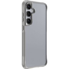 Zore Galaxy S24 Kılıf Şeffaf Sert Pc Arka Yüzey Tasarımlı Nvth Edo Kapak-Gri