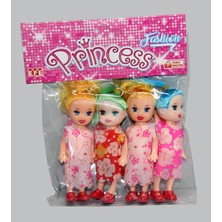 Efe Toys 4'lü Parmak Bebekler Kız Çocuklar İçin Renkli Prenses Temalı Eğlenceli Oyun Seti