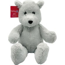Selay Toys Pelüş Nordik Gri Ayıcık 40 cm 1109