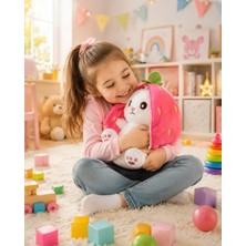 Toyzoy Toys Çilekli Tavşan Peluş 40 CM Büyük Boy- Sevimli & Hediyelik