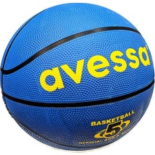 Avessa 8 Panel Basketbol Topu 6 Numara Mavi Renk Kauçuk Malzeme ile Dayanıklı Performans