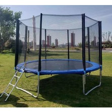 Hepitop File Korumalı 305 cm HEPİTOP Trambolin 10 Ft Mor Renkli Güvenli Tasarım ile Eğlenceli Kullanım