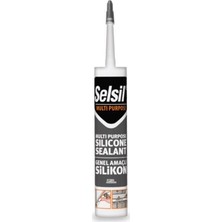 Selsil Genel Amaçlı Şeffaf Silikon 25 Adet Kolay Uygulanabilir UV Dayanıklı Özellikte