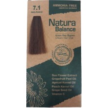Natura Balance Krem Saç Boyası Külü Kumral 7.1 60ML Amonyaklı ve Canlı Renkler İçin Özel Formül