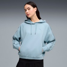 Markali Puma Her Oversized Hoodie Kadın Mavi Sweatshirt 69188647