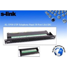 S-Link Sl-Tp50 50 Port Utp Telefon Paneli