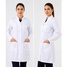 İba Medikal Kadın Beyaz Hakim Yaka Doktor Hemşire Öğretmen Vizit Önlük