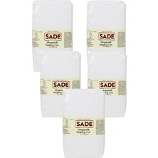 Sade Organik Beyaz Buğday Unu 5X1000 gr Doğal İçeriklerle Sağlıklı Vejetaryen Seçenek