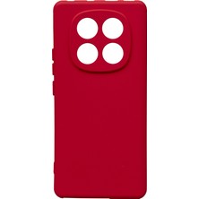 Zore Redmi Note 14 Pro 4g Kılıf Nvth Biye Silikon - Kırmızı