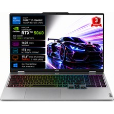 Lenovo Loq 15IRX10 83JE01CXTR-01 I7-13645HX 16GB 1tb SSD RTX5060 8gb Tgp 100W 15.6" IPS 144Hz Freedos Taşınabilir Bilgisayar