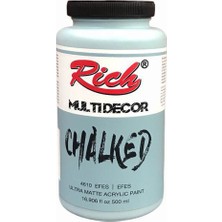 Rich Multi Decor Chalked Akrilik Boya 4610 Efes Renk 500 cc Yüksek Örtücülük Özelliği