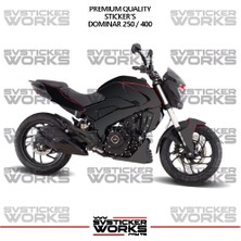 Sv Sticker Works Bajaj Dominar 250-400 Uyumlu Kaplama Sticker Çift Renk Motor Kaplama Modeli Hazır Kit Yüksek Kalite