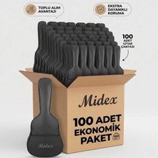 Midex GK-50A-100X Akustik Gitar Çantası 100'LÜ Paket Kaliteli Siyah Kılıf (100 Adet)
