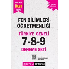 Pegem Akademi Yayıncılık 2026 MEB AGS ÖABT Fen Bilimleri Öğretmenliği Tamamı Çözümlü Türki