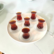 Bereka Tepsi Metal Çay Tepsisi Kahve Tepsisi Sunum Kahvaltı 37 cm Orta Boy Tepsi