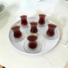 Bereka Tepsi Metal Çay Tepsisi Kahve Tepsisi Sunum Kahvaltı 37 cm Orta Boy Tepsi