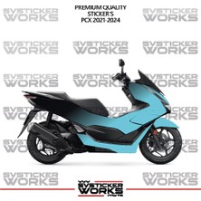 Sv Sticker Works  Honda Pcx 2025 Kaplama Sticker Çift Renk Motor Kaplama Modeli Hazır Kit Yüksek Kalite