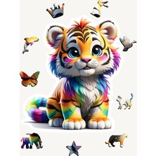 Rocky Kaplan 15 Parça Ahşap Yapboz Bul Tak Puzzle