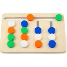 Psikotopia Doğal Ahşap Rubik Abaküs Zeka Oyunu | Eğitici Oyuncak