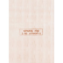  dilman sipariş fişi 2-50 2 nüsha otokopili 4206 (12 li paket)