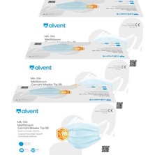 Alvent Meltblown Maske 150 Adet-Ma-356-Açık Mavi- Yeni Nesil-Sertifikalı-Sağlık Bakanlığı Onaylı