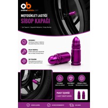 Yamaha Tricty Ön Arka Lastik Sibop Kapağı Mermi Mor 2 Adet 42044