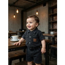 Beyzco Kids Erkek Bebek Kot Gömlekli 2li Takım