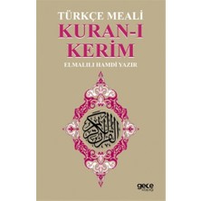Gece Kitaplığı Elmalılı Muhammed Hamdi Yazır Türkçe Meali Kuran-ı Kerim 528 Sayfa Eğitim Düzeyi İçin Gece Yayınları