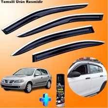 Friemats Nissan Almera Hb Mügen Cam Rüzgarlığı Abs Nikelaj Krom Cam Rüzgarlığı 2000-2008 + Ebrayn Lastik Parlatıcı