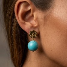 THEIA GemWorks Nill - Turkuaz El Yapımı Küpe
