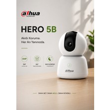 Hero 5b Akıllı Kamera - 5mp Akıllı Wifi Kamera 360' Kablosuz Ev Kamerası (Dahua Türkiye Garantili)