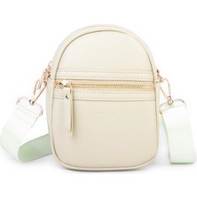 Prettyzys Nas Bag Kadın Mini Telefonluk Postacı Çantası (En : 14 cm ; Boy: 18 cm ) Yeşil