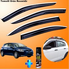Friemats Toyota Auris Mügen Cam Rüzgarlığı Abs Nikelaj Krom Cam Rüzgarlığı 2007-2012 + Ebrayn Lastik Parlatıcı