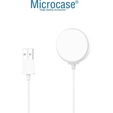 Microcase Huaweı Watch Gt Runner 2 Için USB Manyetik Şarj Cihazı Beyaz - AL3433