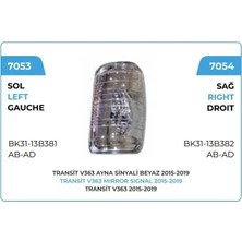 Pleksan AYNA SİNYALİ BEYAZ SOL 2015 -->> FORD TRANSİT V 363