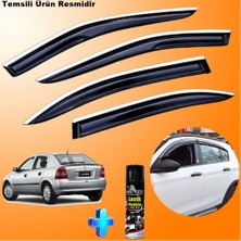 Friemats Opel Astra G Hb Mügen Cam Rüzgarlığı Abs Nikelaj Krom Cam Rüzgarlığı 1998-2009 + Ebrayn Lastik Parlatıcı