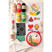 Liva Craft Punch Seti Başlangıç Kiti, Punch Malzemeleri Kiti, Hobi Kiti Tam Set