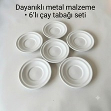 Bereka Metal Çay Tabağı-Bardak Altlığı- Renkli Çay Tabağı-Paslanmaz Kararmaz Renkli Çay Tabağı